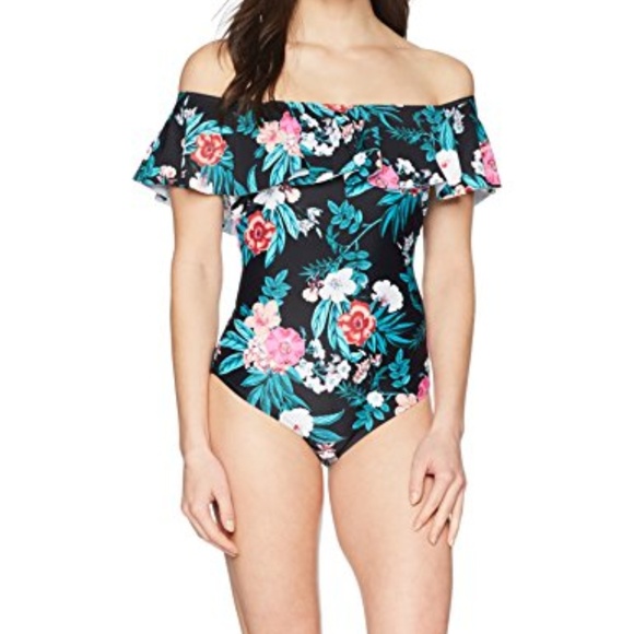 Coastal Blue Other - 5 for $25 NWT Swimsuit Off Shoulder w/Ruffle M